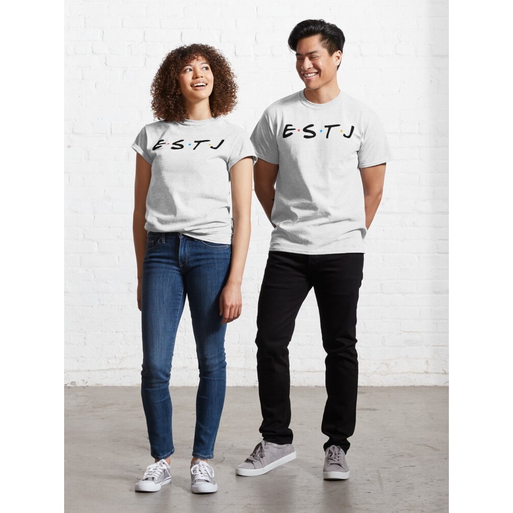 เสื้อยืดผ้าฝ้ายแท้แขนสั้น ออกแบบสำหรับคนที่ชอบแบบ ESTJ ในระบบ MBTI สวมใส่ง่ายรอบคอ