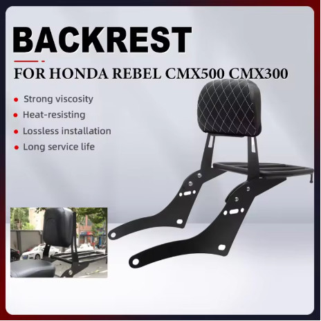 สําหรับ Honda CMX300 Rebel 300 CMX500 Rebel 500 2017-2025 พนักพิงที่ถอดออกได้ Sissy Bar ด้านหลัง Rac