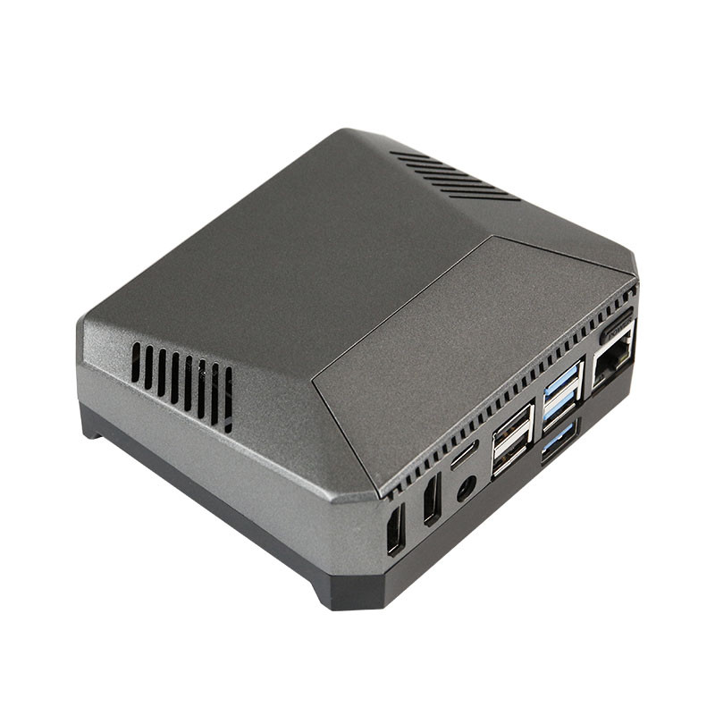 Raspberry Pie 4B Aluminium Alloy Chassis Shell ARGON ONE m.2 Solid State Hard Disk Cooling Fan Exten