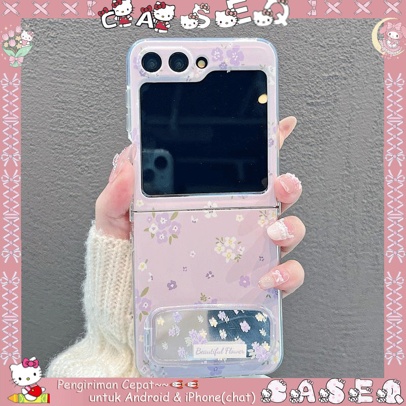 เคส Samsung Z Flip & Oppo N Flip Pink Aesthetic Elegant | Samsung Z Flip Case 7 6 5 4 3 2 | Z พลิก 7