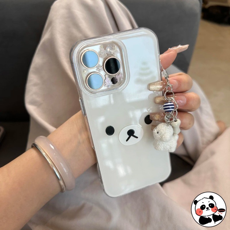 น่ารัก Rilakkuma เคสโทรศัพท์สุนัขจี้สําหรับ Vivo T4 Ultra T3 T3X T2 T2X Pro Lite T1 Y33S Y33T Y22 Y2