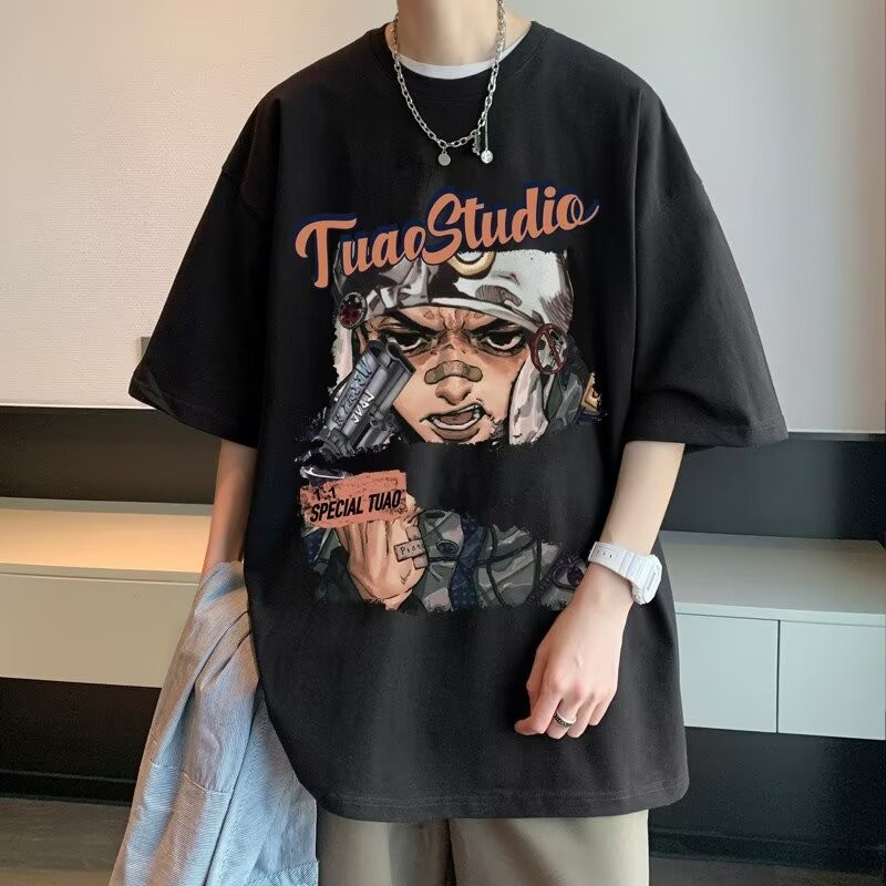 2025 NEW 2025T004 P17 220g Small Drop Shoulder Black White Dark Gray Khaki M-3XL new23 Q3DW