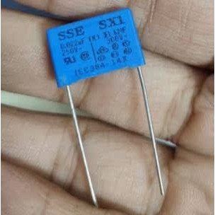 นําเข้าแบรนด์ใหม่ไต้หวัน SSE SSE SX1 Safety Capacitor 0.022 UF250V-300V P15MM Ready Stock