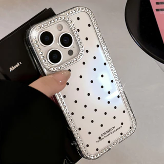เคสโทรศัพท์มือถือ For iPhone 13 11 17 Pro Max Case For iPhone 16 15 14 12 13 pro max Air สร้อยข้อมือเพชรเต็มเส้น แวววาว