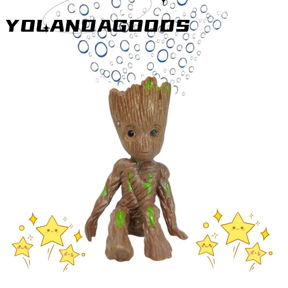 YOLA การตกแต่งตู้ปลา, Pvc Creative Groot Tree Man, งานฝีมือการ์ตูนสมัยใหม่ DIY หัตถกรรมถังปลา