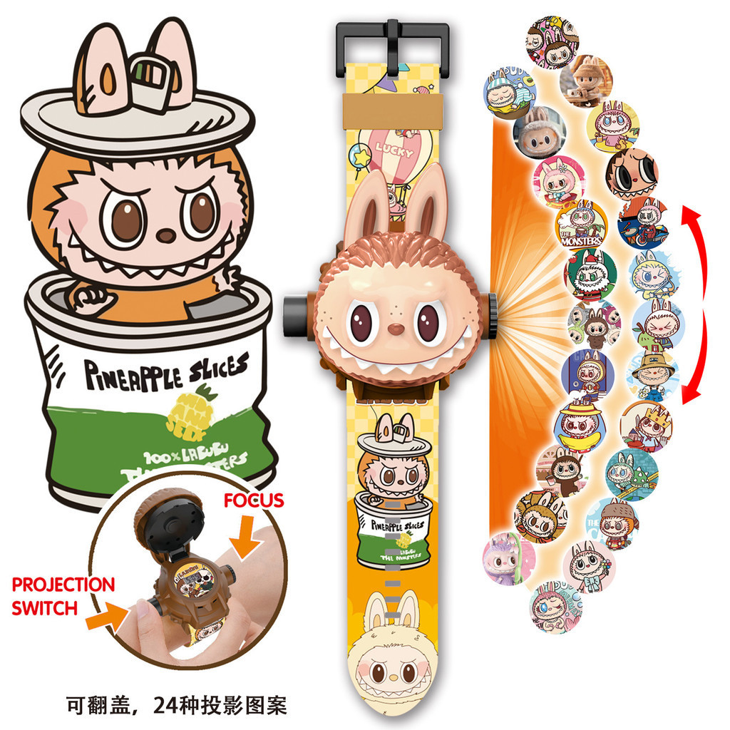นาฬิกา 3D สแตช, เอลซา, มินเนี่ยนส์ สีชมพู เหมาะสำหรับเด็กหญิง ของขวัญวันเกิดที่ดี