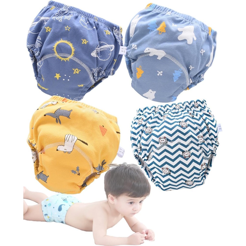 กางเกงฝึกซ้อม Upairy สําหรับเด็กชายและเด็กหญิง, ชุดชั้นในฝึกไม่เต็มเต็ง Up Airy, ป้องกันการรั่วซึมแบ