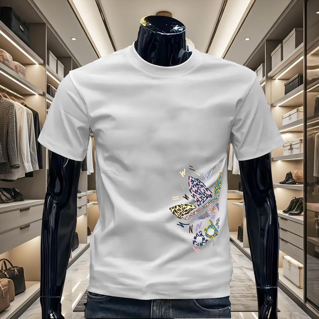 2025 NEW 2025 Combed Cotton) C3190 Black/White/P12 Color P13S-5XL new23 SE5A