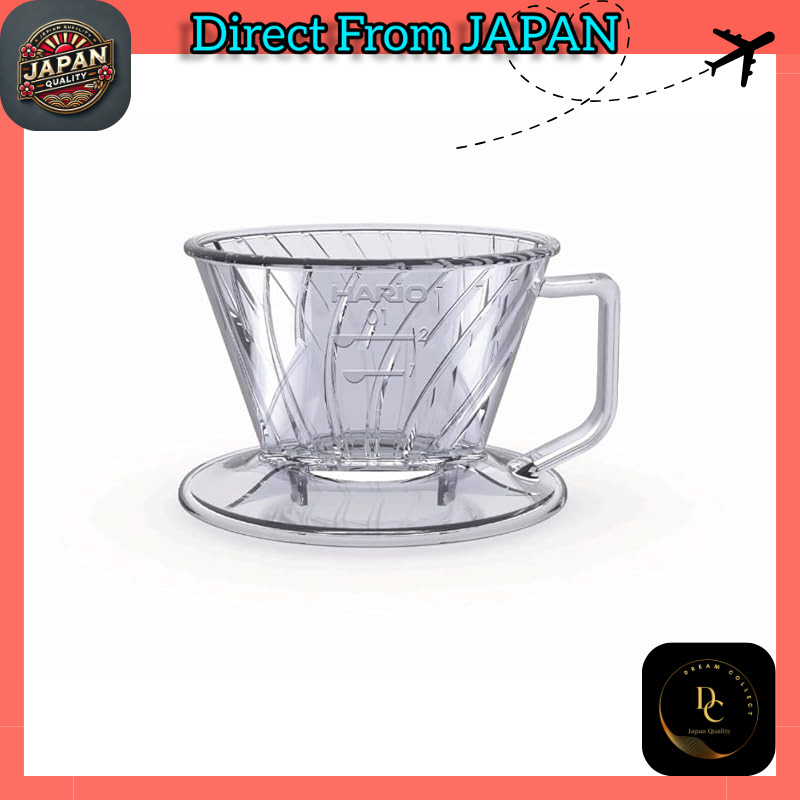 HARIO Pegasus Dripper - Clear (1-2 Cups, 2-4 Cups, 4-7 Cups) - Hand Drip Coffee - Made in Japan