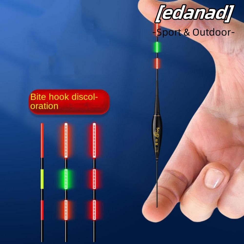 EDANAD อุปกรณ์ตกปลาระดับพรีเมียม ทุ่นไฟ LED สองหลอด ตัวบอปเปอร์คุณภาพสูง
