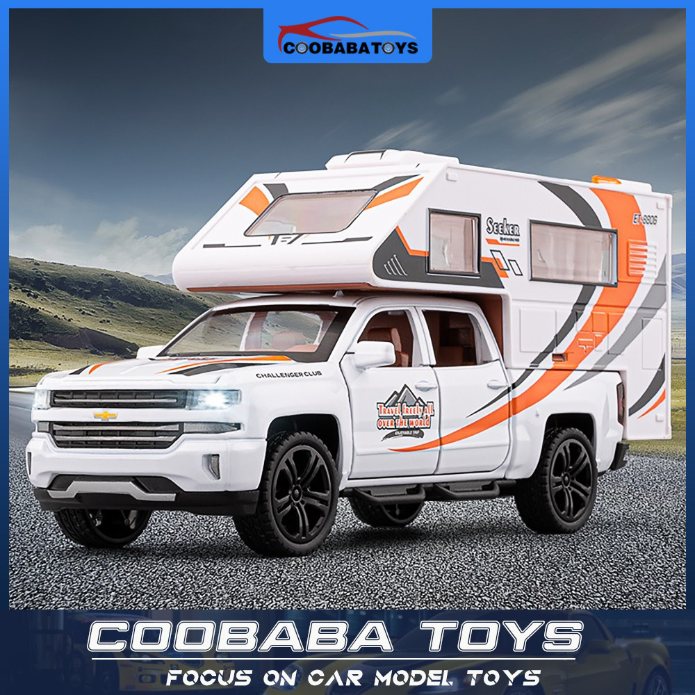 CBB 1:32 Chevrolet Camper Van Alloy รถเหล็กโมเดลของเล่นสําหรับเด็ก Boys Adult Collection Fast Shippi