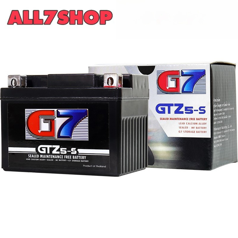 แบตเตอรี่มอเตอร์ไซด์ G7 GTZ5s 12V