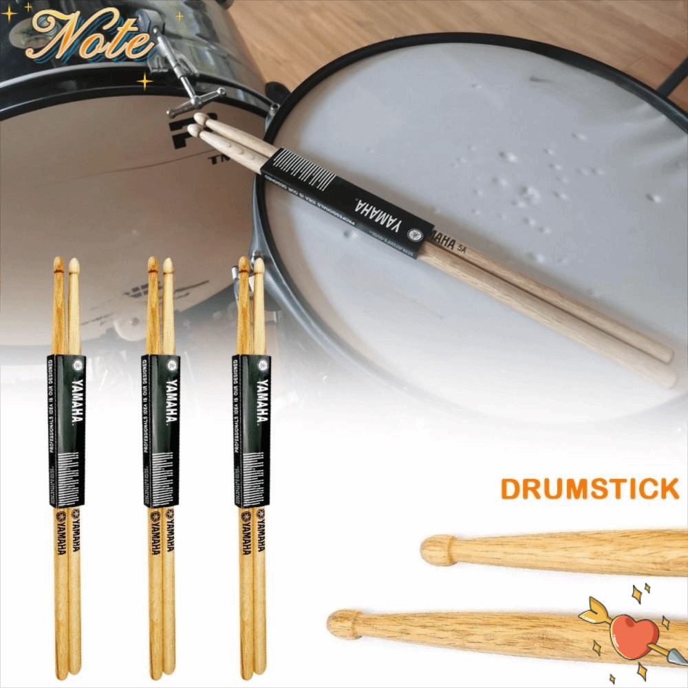 NOTEE 2 ชิ้น Drumstick, น้ําหนักเบา 5A/7A Maple ไม้กลอง Sticks, Oaks Drumsticks ไม้เคล็ดลับค้อนกลองก