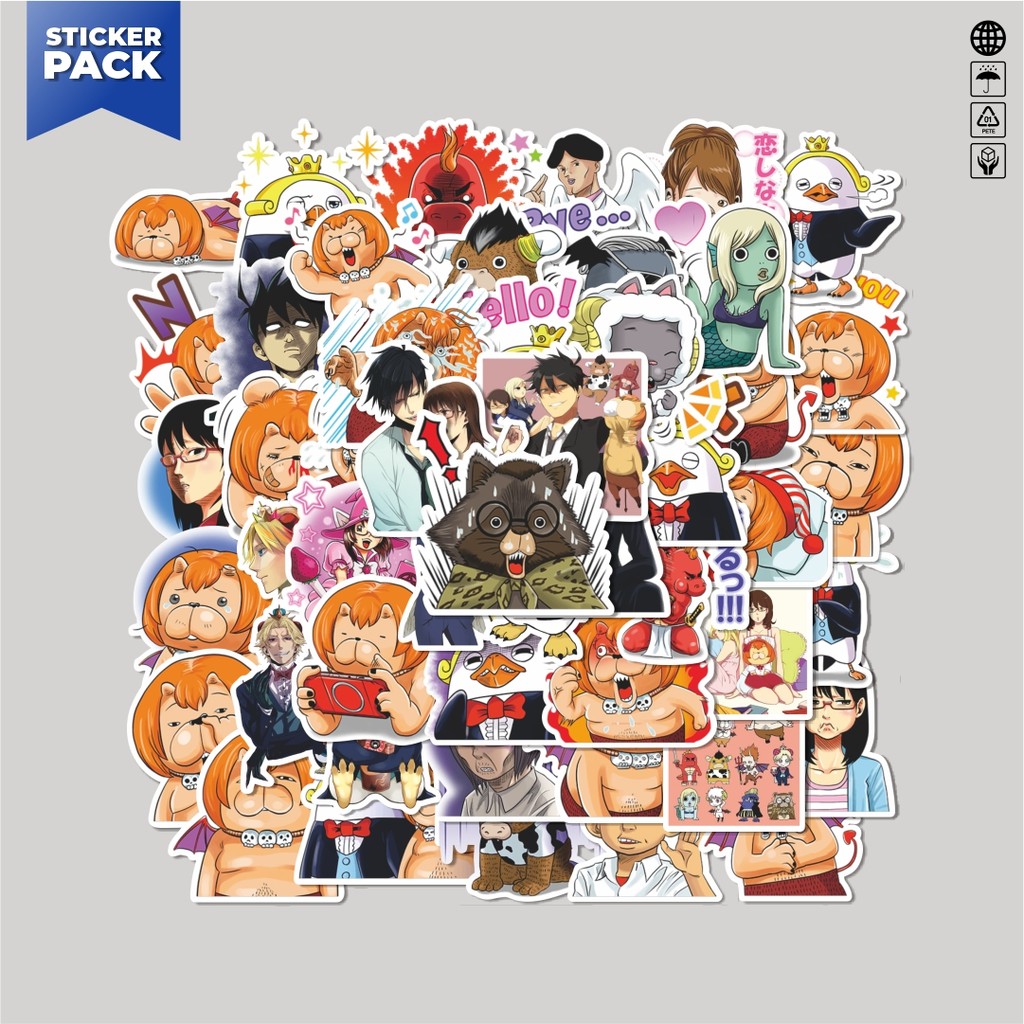 [100 ชิ้น] สติ๊กเกอร์แพ็ค Yondemasu yo, Azazel-san อะนิเมะความงามไวนิลสติกเกอร์ตกแต่งกันน้ําแล็ปท็อป