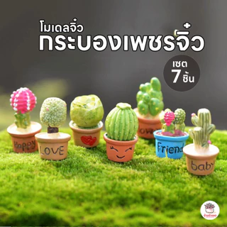 กระบองเพชรจิ๋ว ตุ๊กตาจิ๋ว โมเดลจิ๋ว แต่งสวน ตุ๊กตาแต่งสวนจิ๋ว ตุ๊กตาจัดสวนถาด