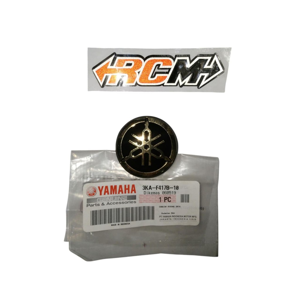 3KA-F417B-10 ถัง TUNING FORK EMBLEM โลโก้ถัง YAMAHA RXKING RX KING RX-KING RXK RX-K ORIGINAL YAMAHA 