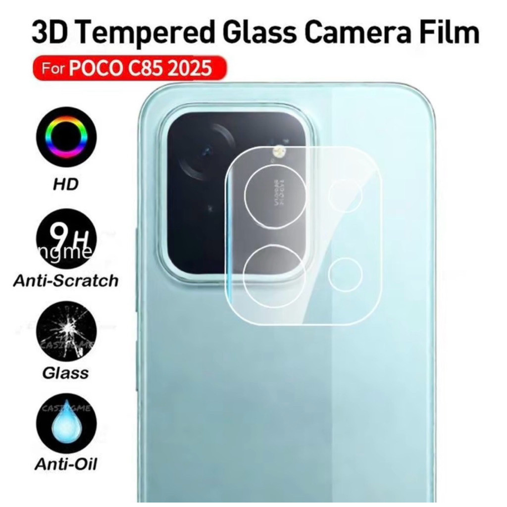 ฟิล์มกระจกเลนส์กล้อง สำหรับ Poco C85 2025 ตรงรุ่น ป้องกันเลนส์กล้อง กันกระแทก