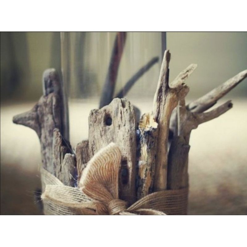 Vase, candle holder, dife wood