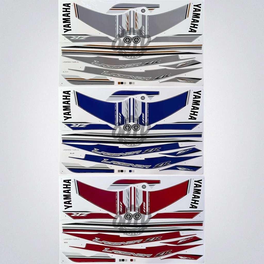 Yamaha Lagenda 115zr Srl 115zr fi (3) Motor Stiker Body Cover Sticker Stripe Automotive Motorcycle