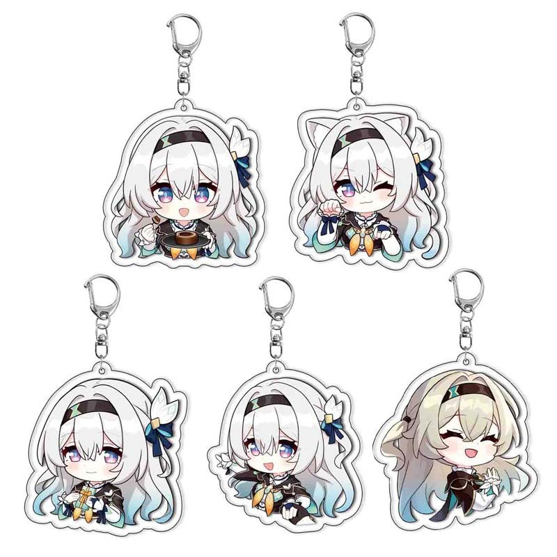 เกม 3/4/5 ชิ้น Honkai: Star Rail Boothill Gallagher Robin Dr. Ratio คอสเพลย์พวงกุญแจกระเป๋าเป้สะพายห
