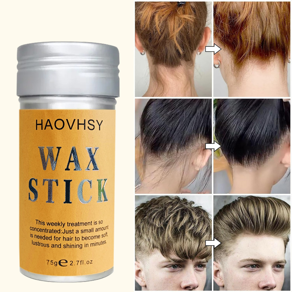 GDDQ Hair Wax Stick จัดแต่งทรงผม Wax Stick จัดแต่งทรงผมผมโคลน Smoothing ผมหัก Handy เครื่องมือ Finis