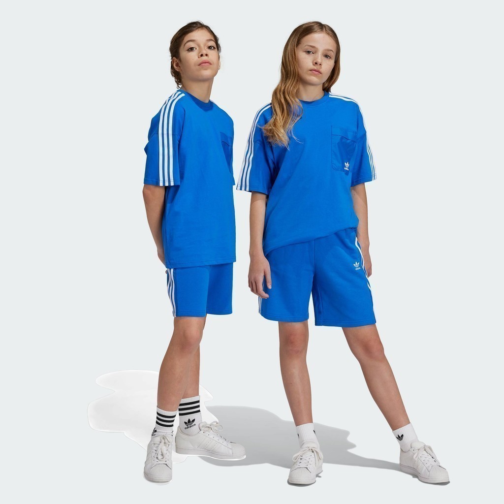 adidas Lifestyle Adicolor Shorts Kids Unisex Blue IY4039