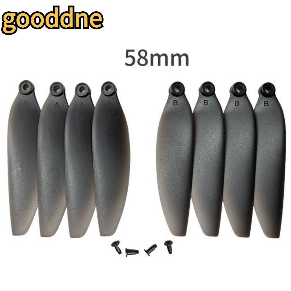 GOODDNE พับใบพัด, Universal สีดํารีโมทคอนโทรล Drone อะไหล่,พลาสติก 58 มม./66 มม.Quadcopterอะไหล่ใบมี