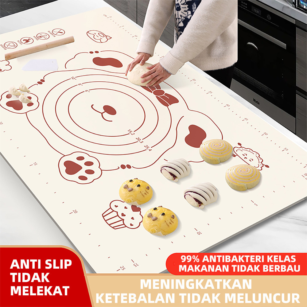 Mat Cream Pastry Cake Character Rolling Silicone Dough Mat