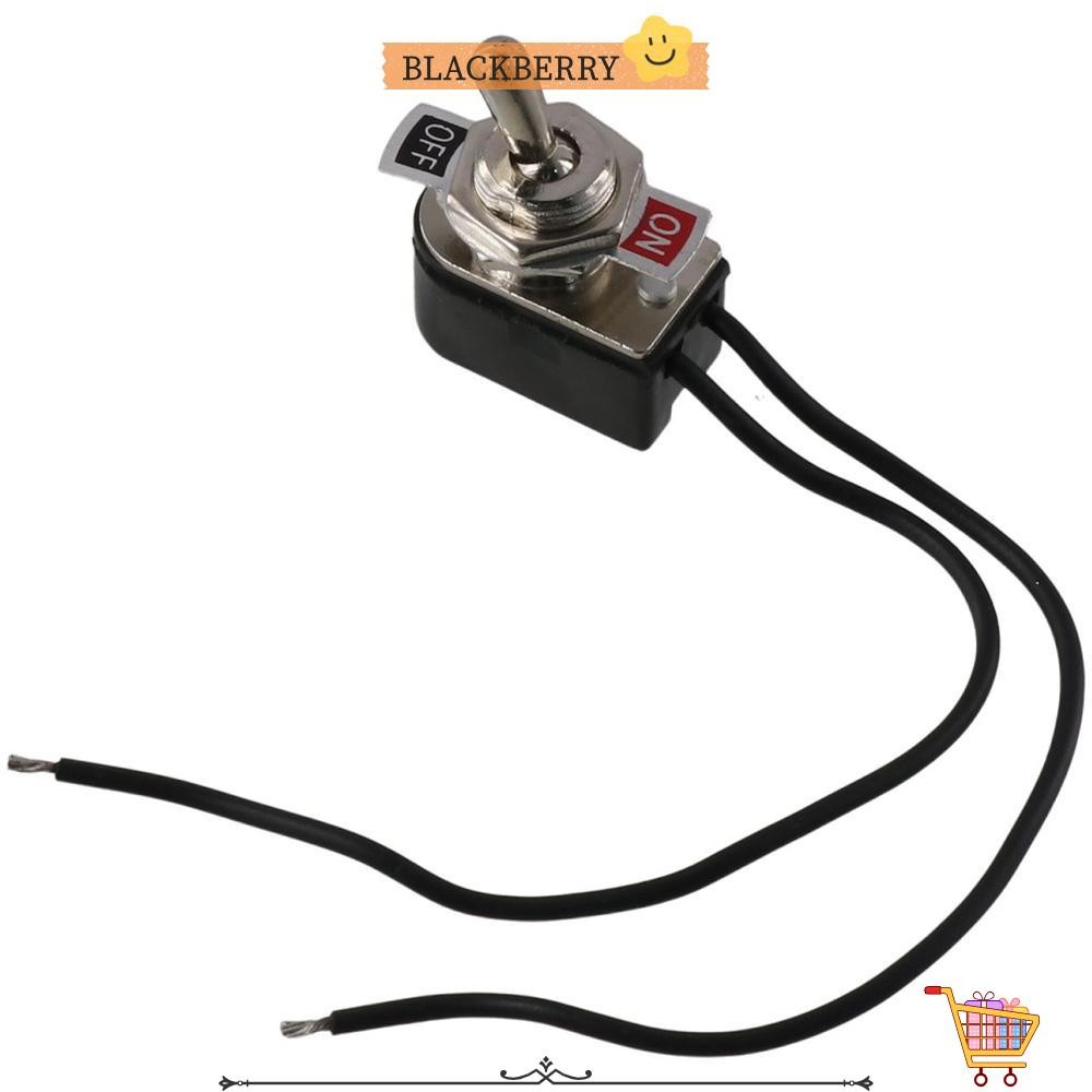BLACKBERRY Toggle Rocker Switch, 2 Pin ON/ Latching Toggle Switch, ติดตั้งง่าย Mini พร้อม 5 ตะกั่ว A