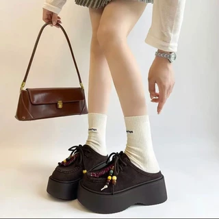 (เกรดA)One for all พร้อมส่งจากไทย TX734 รองเท้าแตะผู้หญิง แบบสวม ปิดนิ้วเท้า หนา7CM ส้นหนา สำหรับผู้หญิง