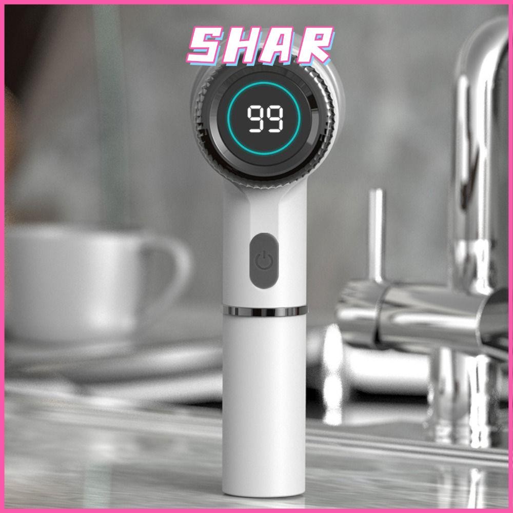 SHAR แปรงทําความสะอาดไฟฟ้า, 5-in-1 แปรงทําความสะอาดมัลติฟังก์ชั่น, ชาร์จ USB แบบพกพาไร้สายจอแสดงผล L