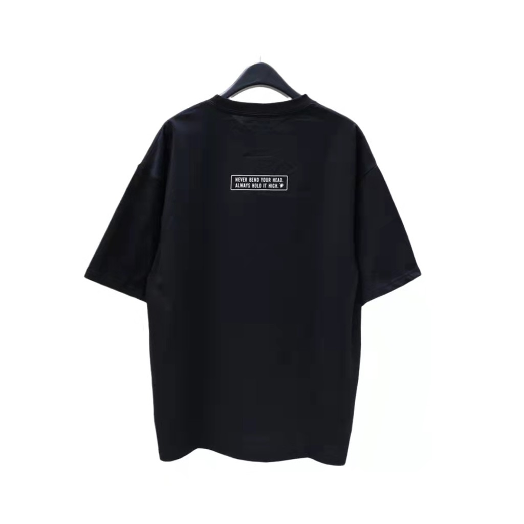 MAISON MIHARA YASUHIO MMY MIHARA Koyu Pocket Cracked LOGO พิมพ์เสื้อยืดแขนสั้นหลวม