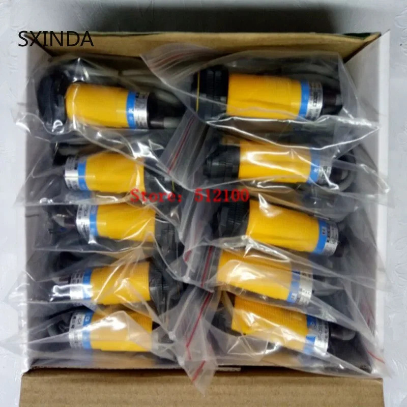10pcs Proximity Switch อินฟราเรด Proximity Sensor สวิทช์ NPN E3F-DS100C4 DC โฟโตอิเล็กทริคเซนเซอร์