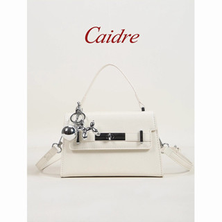 Caidre Milkshake สีเหลือง กระเป๋าถือและสะพายข้างแบบประณีตสำห…