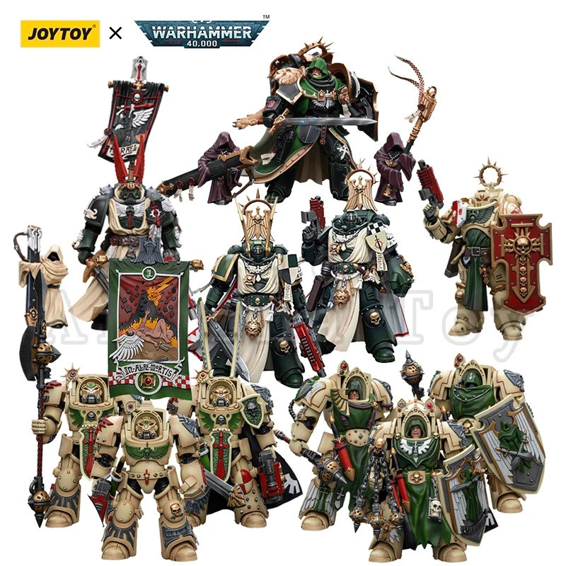 JOYTOY 1/18 Action Figure 40K Dark Angels ตัวเลข Azrael อะนิเมะทหารรุ่น