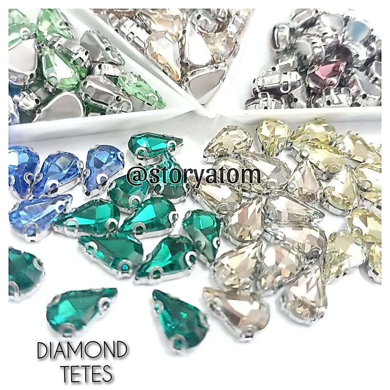 MATA 1 DOZEN - 8มม | SHELL EYES / DROPS EYES / DIAMOND DROPS / CLOTHES SEQUINS / DROP-SHAPED EYES