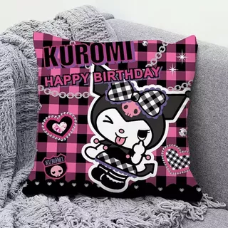 Kuromi Sanrio สาวน่ารักเบาะหมอนหอพักปลอกหมอนการ์ตูนห้องนอน Office B