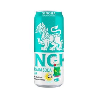สิงห์ เลมอนครีมโซดา Singha Lemon Cream Soda 330ml.