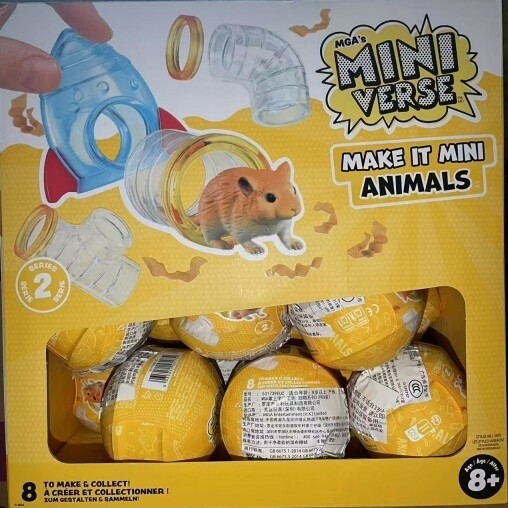 Miniverse Animal Series DIY Mini Animal Home Pet Ball รุ่นที่สองหนูแฮมสเตอร์ปลา Squir