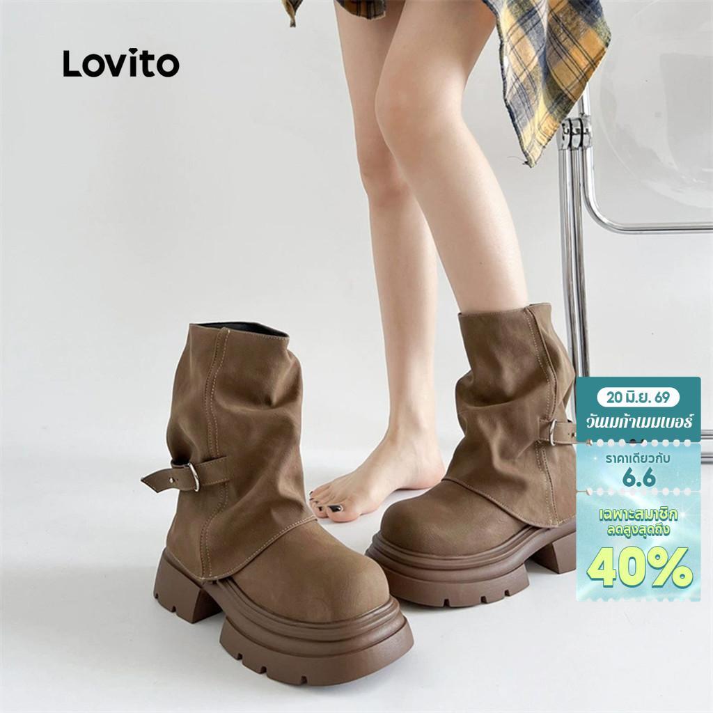 Lovito Boho บู้ทสไตล์แคชชวลสำหรับผู้หญิง LFA97045