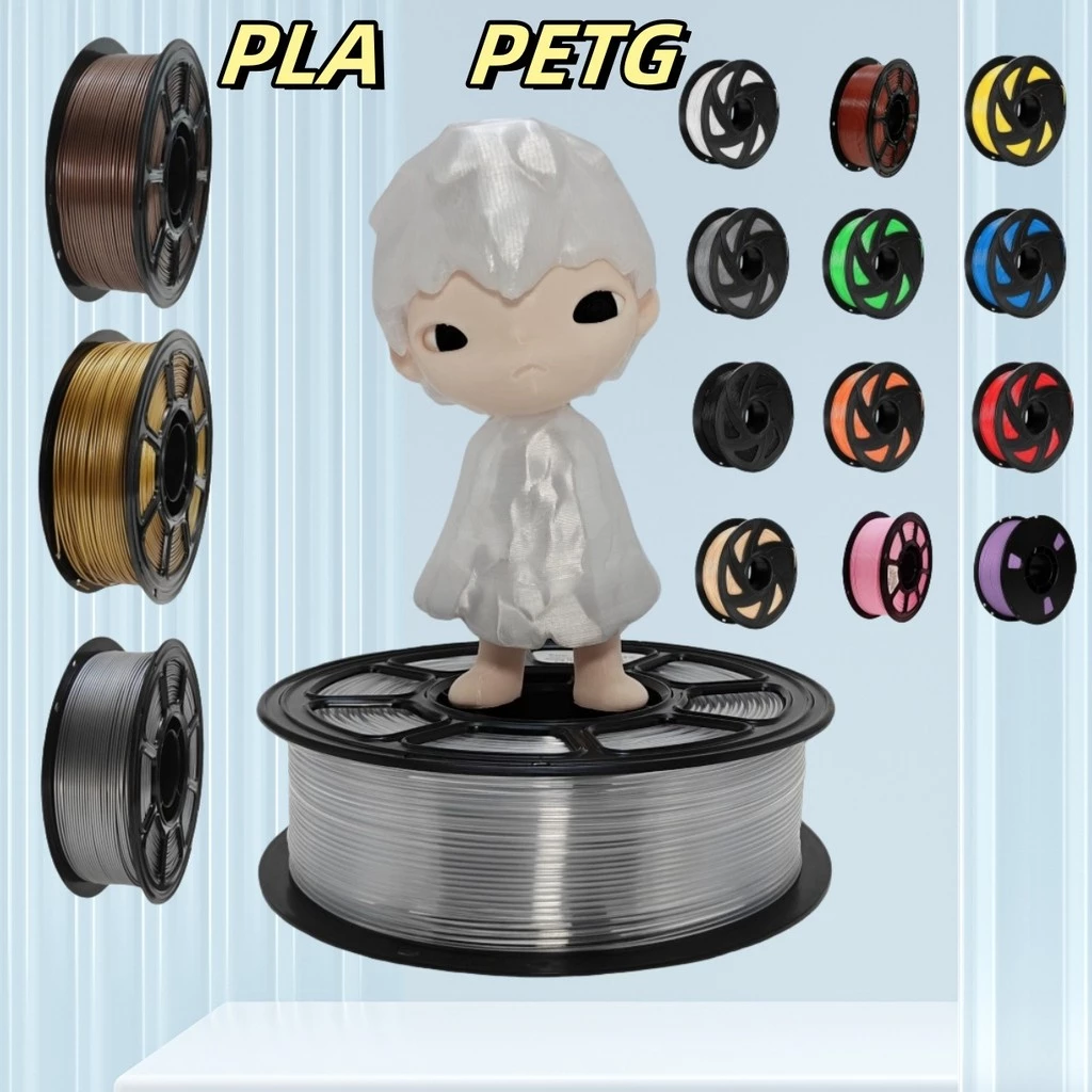 เส้นใยพลาสติก PETG PLA 3D Filament ใช้กับเครื่องพิมพ์ 3 มิติ 1.75mm 1kg