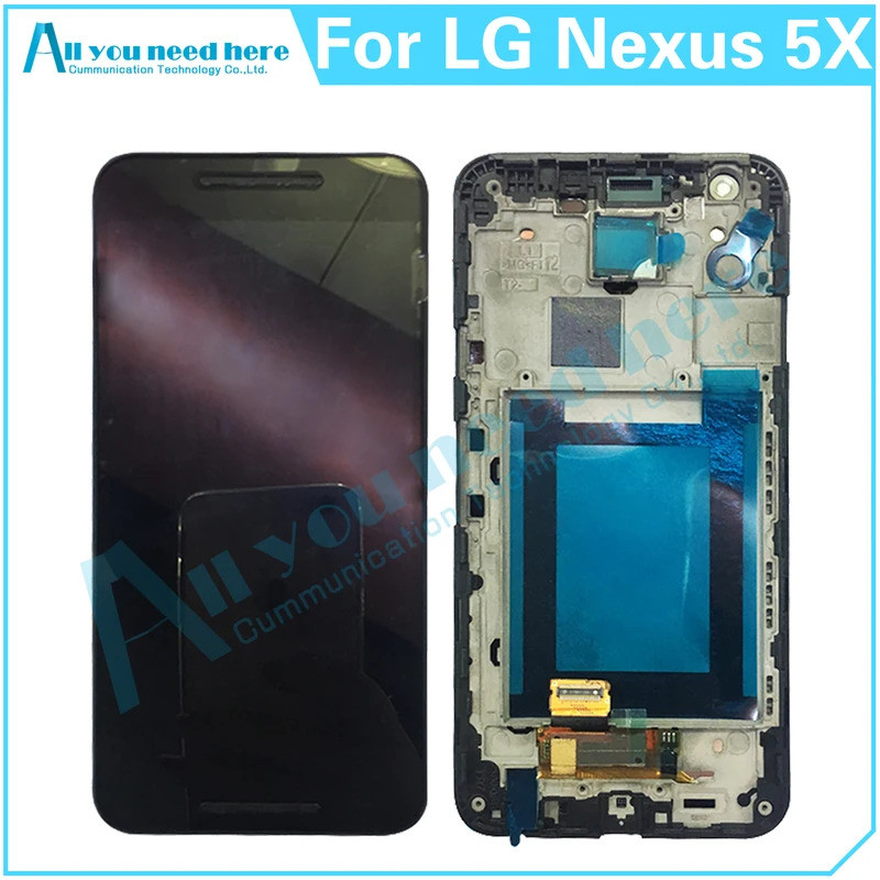 100% Test สําหรับ LG Nexus 5X H791 จอแสดงผล LCD Touch Screen Digitizer Assembly อะไหล่ซ่อมเปลี่ยน