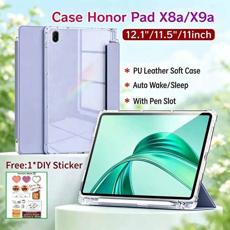 เคส Honor Pad X8a 11 นิ้ว / Honor Pad X8b 11 นิ้วพร้อมช่องเสียบปากกาเคสแม่เหล็ก Honor Pad X9a ฝาครอบ