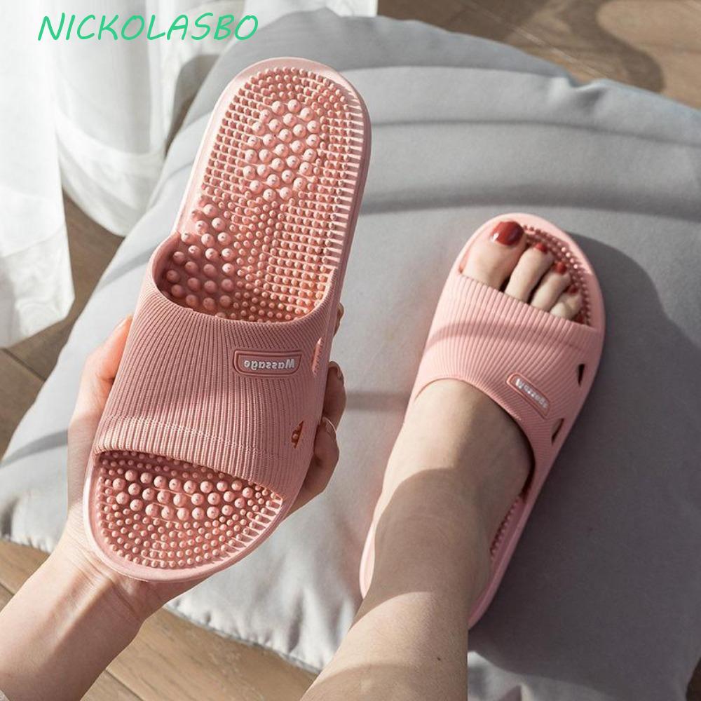 CORAZOKIS แพลตฟอร์ม Flip Flops, Anti Odor Solid หนารองเท้าแตะนวด, All Match EVA Anti Slip Beachwear สวมใส่ด้านนอกรองเท้าฤดูร้อน