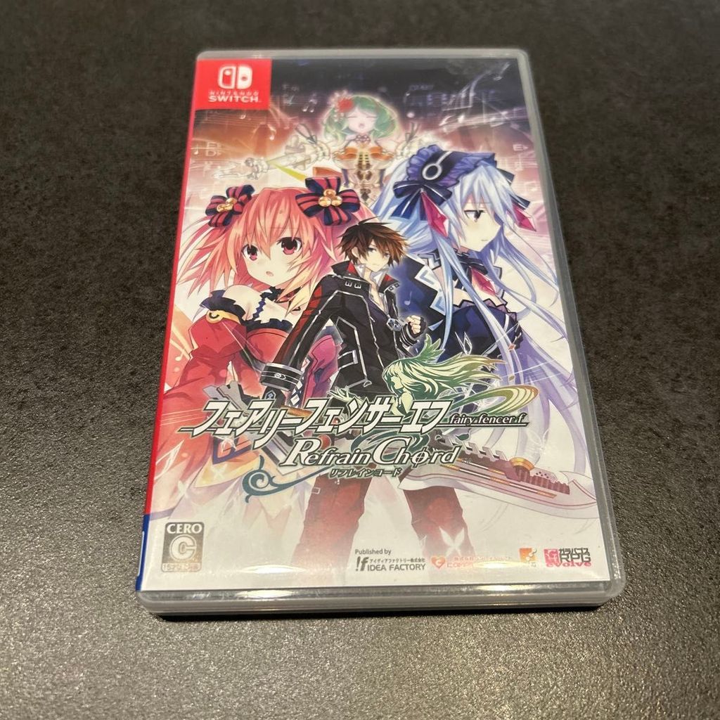 Fairy Fencer F Refrain Chord Nintendo Switch Japanese Version Strategy RPG Game Tested Working