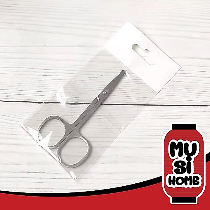 MUSI.HOME【ราคาถูก】E7 กรรไกรตัดขนจมูก ตัดขนคิ้ว สแตนเลสสตีล