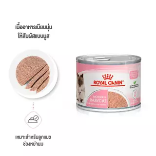 โปรดอ่านก่อนสั่ง ROYAL CANIN MOTHER&BABYCAT CAN 195g อาหารเปียกสำหรับแม่แมวและลูกแมว อาหารเปียกโรยัลคานิล