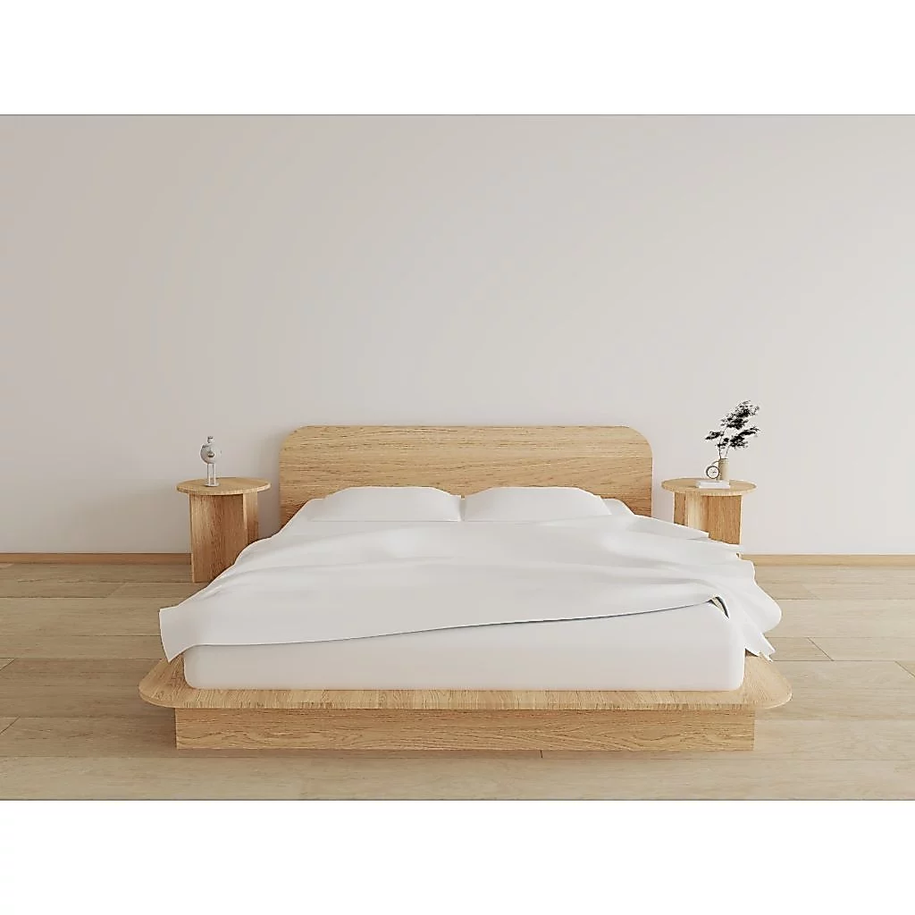 🛏️Po Furniture เตียงมินิมอล 5 ฟุต ฐานสูง 150 mm. เรียบง่ายดูดีเข้าได้กับห้องหลายสไตล์ 🛏️**สินค้าประกอบเอง**