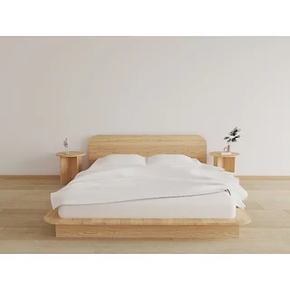 🛏️Po Furniture เตียงมินิมอล 5 ฟุต ฐานสูง 150 mm. เรียบง่ายดูดีเข้าได้กับห้องหลายสไตล์ 🛏️**สินค้าประกอบเอง**
