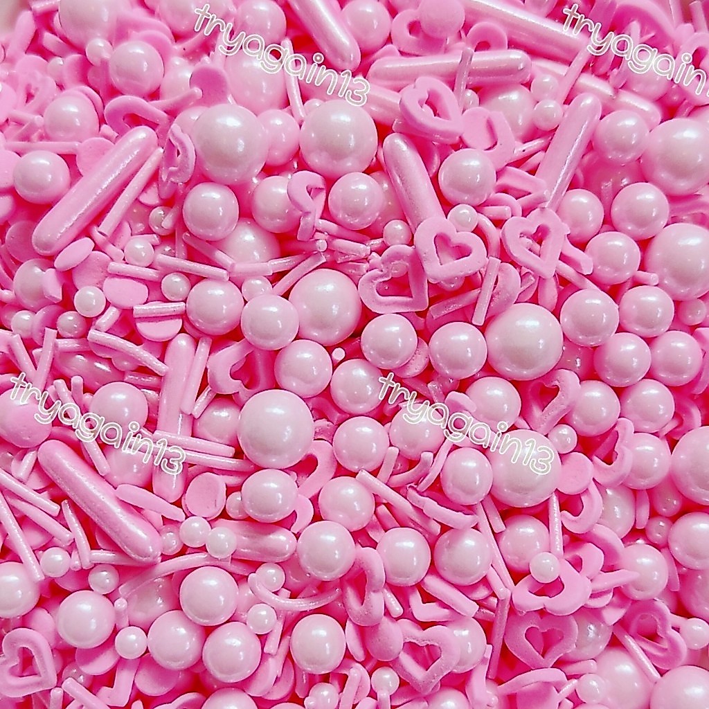 Valentine's day Sprinkle  Sugar น้ำตาลตกแต่งหน้าเค้ก น้ำตาลตกแต่งขนม 25/50 กรัม